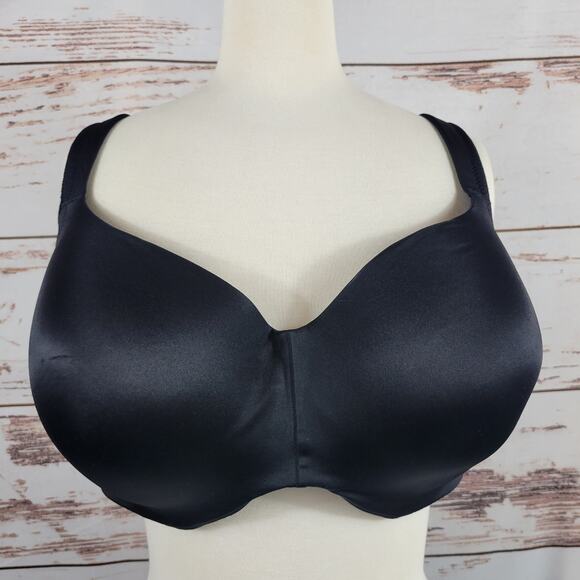 Soma Stunning Support Smooth Balconette Bra Black 42DDD 42F - Picture 1 of 5